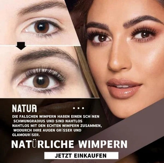 🏆LETZTER TAG 45 % RABATT🔥Wiederverwendbare selbstklebende Wimpern